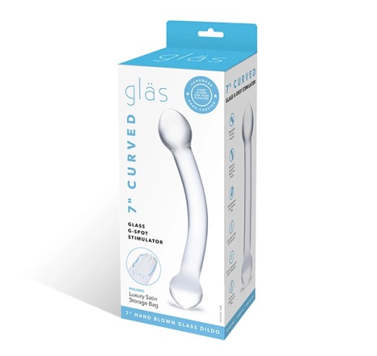 Szklane dildo - Glas Curved G-Spot Stimulator